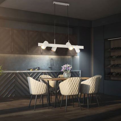 Briloner 4058044 - riippuvalaisin vaijerilla ERA 4xGU10/10W/230V kermanvärinen