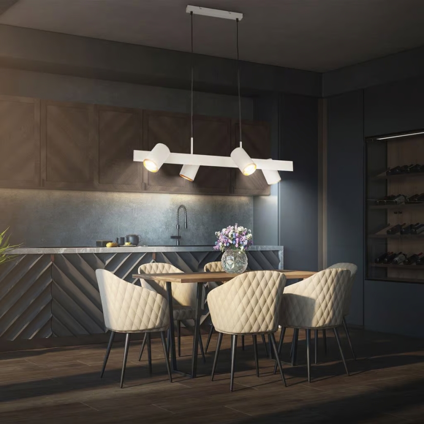 Briloner 4058044 - riippuvalaisin vaijerilla ERA 4xGU10/10W/230V kermanvärinen