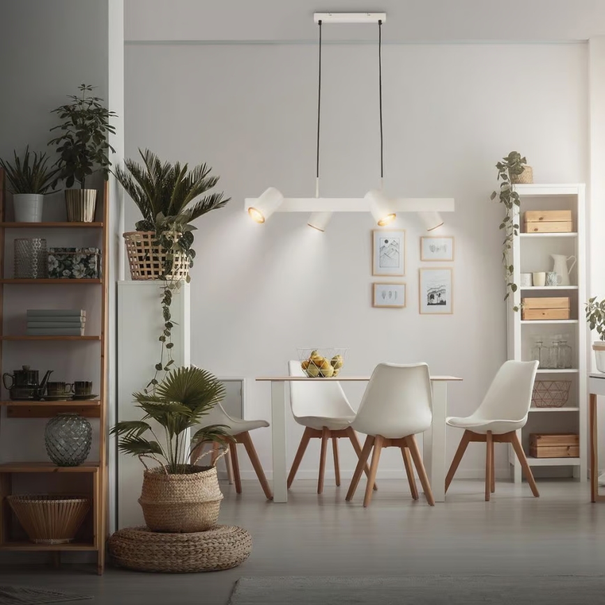 Briloner 4058044 - riippuvalaisin vaijerilla ERA 4xGU10/10W/230V kermanvärinen