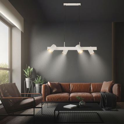 Briloner 4058044 - riippuvalaisin vaijerilla ERA 4xGU10/10W/230V kermanvärinen