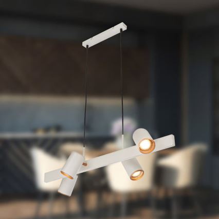 Briloner 4058044 - riippuvalaisin vaijerilla ERA 4xGU10/10W/230V kermanvärinen