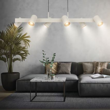 Briloner 4058064 - ERA-riippuvalaisin vaijerilla 6xGU10/10W/230V kermanvärinen