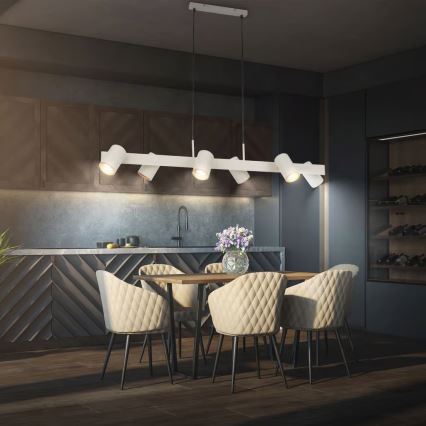 Briloner 4058064 - ERA-riippuvalaisin vaijerilla 6xGU10/10W/230V kermanvärinen