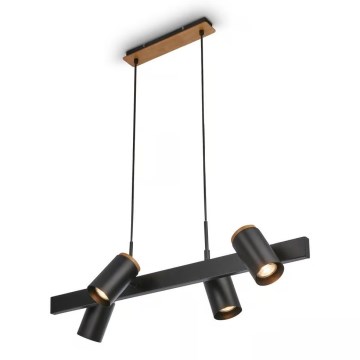 Briloner 4059045 - Riippuvalaisin vaijerilla ERA 4xGU10/10W/230V musta