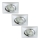 Briloner 6997-039 - SETTI 3x LED Kylpyhuoneen upotettava valo LED/5W/230V IP23