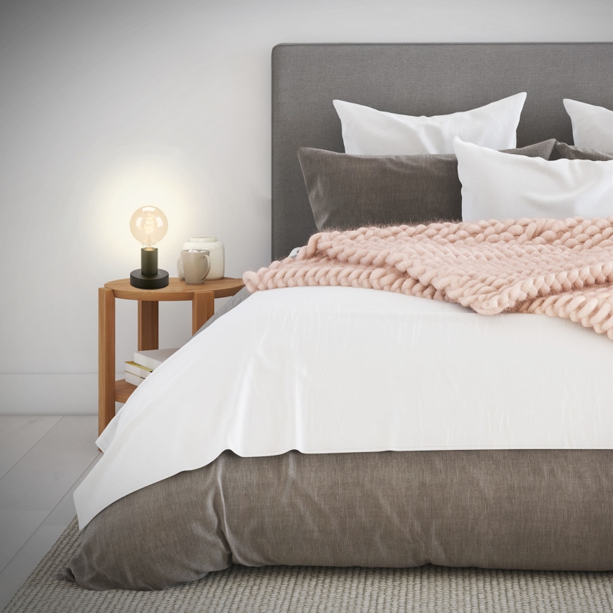 Briloner 7023-015 - Pöytävalaisin TEEPU 1xE27/10W/230V musta