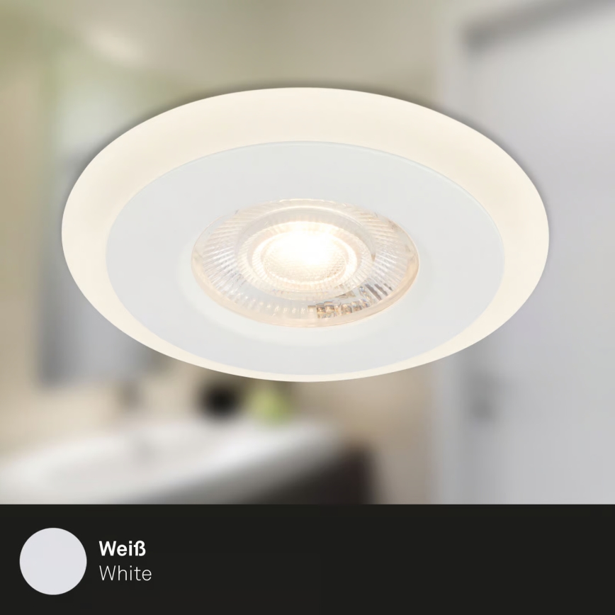 Briloner 7039036 - Kolmen LED-alasvalon setti kylpyhuoneeseen, LED/5W/230V, IP44, valkoinen