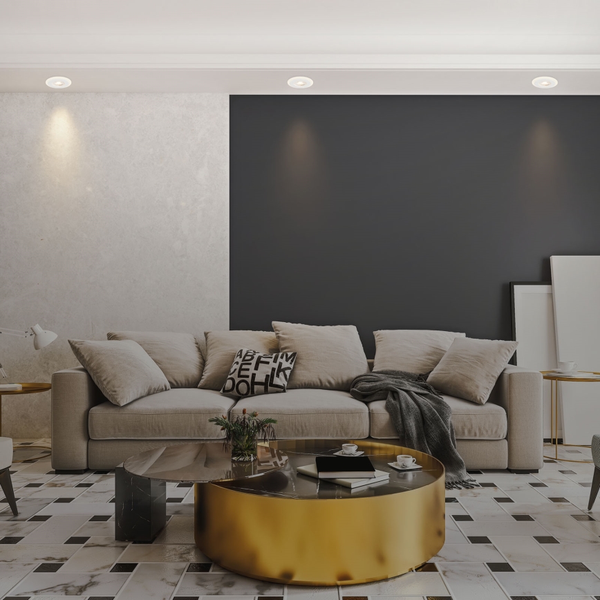 Briloner 7039036 - 3xLED upotettava kylpyhuonevalaisinsetti, 3xLED/5W/230V, IP44, valkoinen