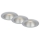 Briloner 7041-034 - SETTI 3x LED Kylpyhuoneen upotettava valo LED/4,9W/230V IP44 hopea