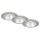 Briloner 7042-034 - SETTI 3x Kylpyhuoneen upotettu valo 1xGU10/9W/230V IP23 hopea