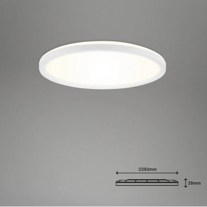 Briloner 7058-016 - LED Himmennettävä valo SLIM LED/18W/230V 2700-6500K Wi-Fi Tuya + kauko-ohjaus