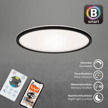 Briloner 7059-015 - Himmennettävä LED-kattovalaisin SLIM LED/22W/230V 2700-6500K Wi-Fi Tuya + kauko-ohjaus