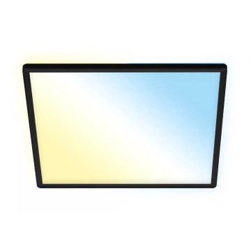 Briloner 7060-015 - Himmennettävä pinta-asennettava SLIM LED-paneeli LED/22W/230V 2700-6500K 42x42 cm musta Wi-Fi Tuya + kaukosäädin