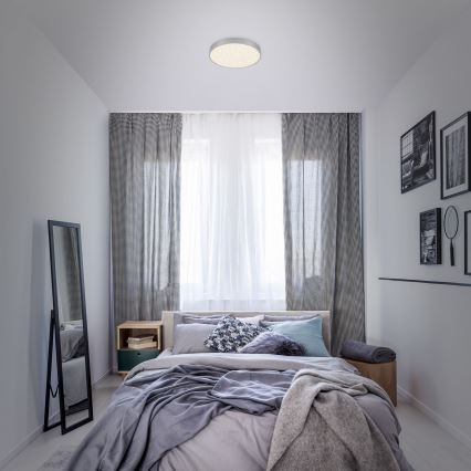 Briloner 7073-414 - LED-kattovalaisin STAR SKY LED/16W/230V 4000K halkaisija 21 cm hopea