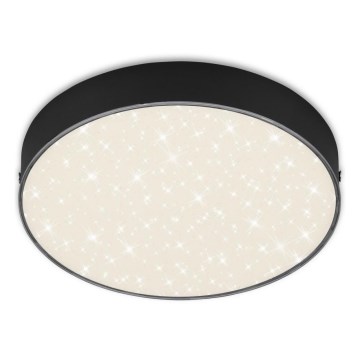 Briloner 7073-415 - LED-kattovalaisin STAR SKY LED/16W/230V 4000K halkaisija 21 cm musta