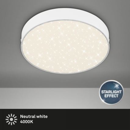 Briloner 7073-416 - LED-kattovalaisin STAR SKY LED/16W/230V 4000K halkaisija 21 cm valkoinen