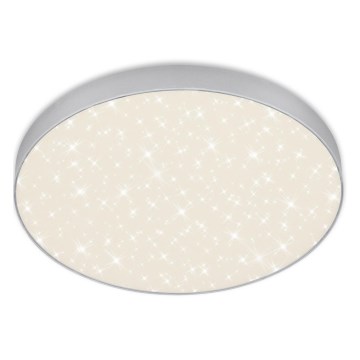 Briloner 7075-414 - LED-kattovalaisin STAR SKY LED/24,5W/230V 4000K halkaisija 38 cm hopea