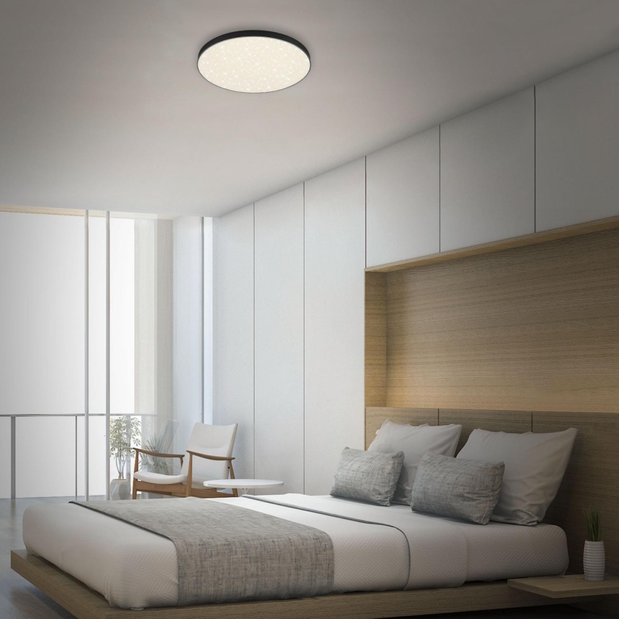 Briloner 7075-415 - LED-kattovalaisin STAR SKY LED/24,5W/230V 4000K halkaisija 38 cm musta