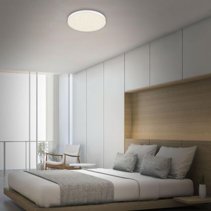 Briloner 7075-416 - LED-kattovalaisin STAR SKY LED/24,5W/230V 4000K halkaisija 38 cm valkoinen