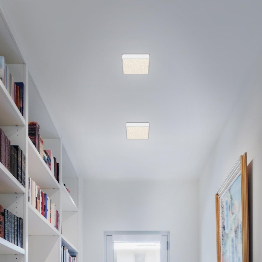 Briloner 7076-416 - LED-kattovalaisin STAR SKY LED/11W/230V 4000K 15x15 cm valkoinen