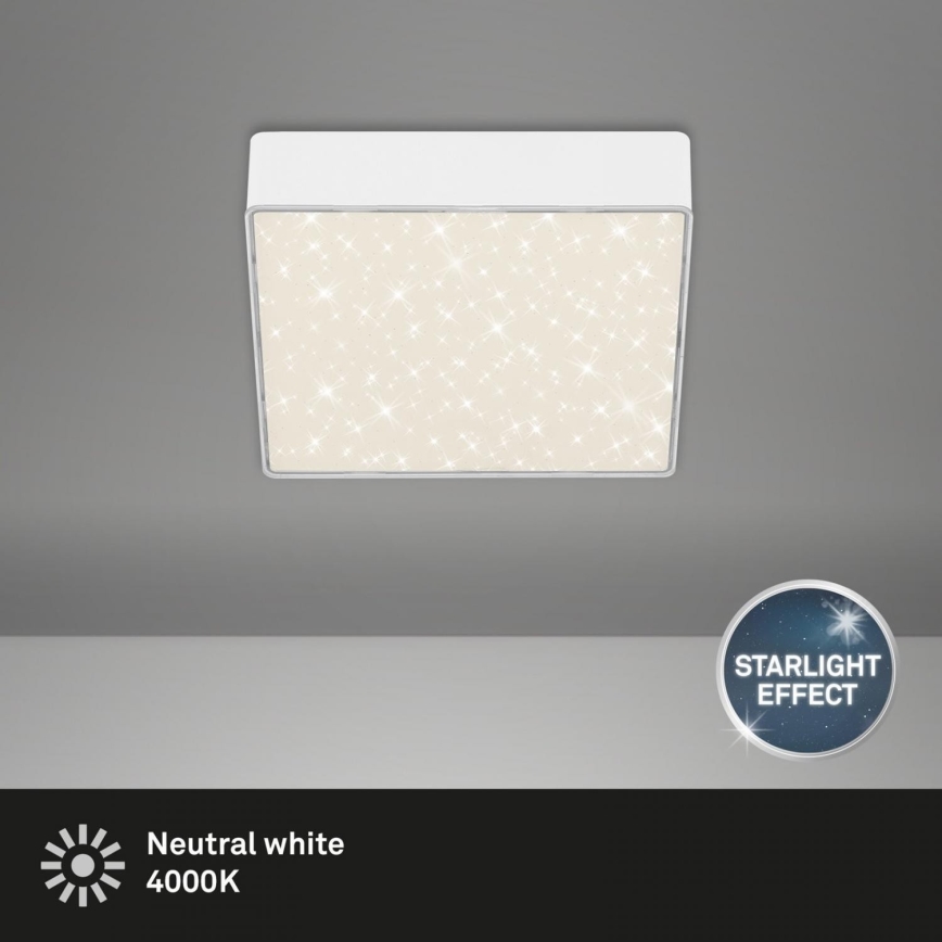 Briloner 7076-416 - LED-kattovalaisin STAR SKY LED/11W/230V 4000K 15x15 cm valkoinen