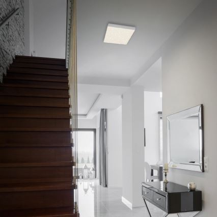 Briloner 7077-414 - LED-kattovalaisin STAR SKY LED/16W/230V 4000K 21x21 cm hopea