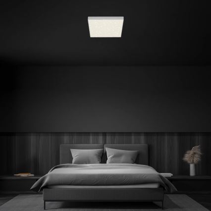 Briloner 7078-414 - LED-kattovalaisin STAR SKY LED/21W/230V 4000K 28x28 cm hopea