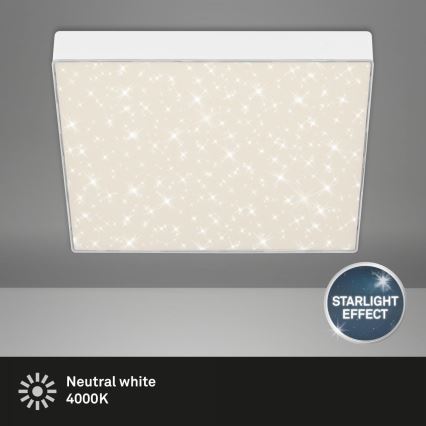 Briloner 7078-416 - LED-kattovalaisin STAR SKY LED/21W/230V 4000K 28x28 cm valkoinen