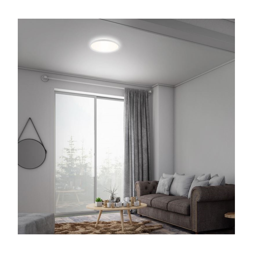 Briloner 7079-016 - LED himmennettävä kattovalaisin SLIM LED/18W/230V 2700-6500K + kaukosäädin