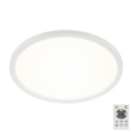 Briloner 7079-016 - LED himmennettävä kattovalaisin SLIM LED/18W/230V 2700-6500K + kaukosäädin