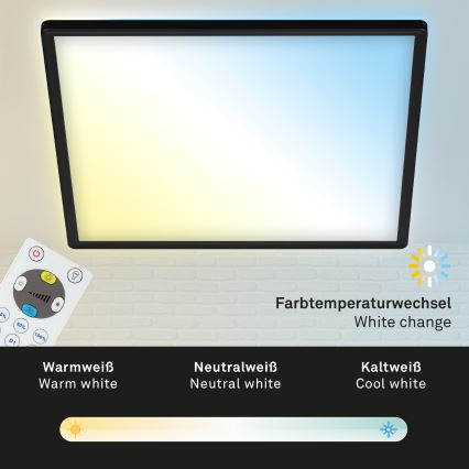 Briloner 7081-015 - himmennettävä LED-kattovalaisin SLIM LED/18W/230V 2700-6500K + kaukosäädin
