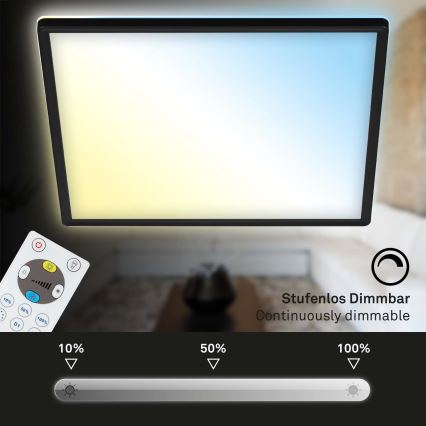 Briloner 7081-015 - himmennettävä LED-kattovalaisin SLIM LED/18W/230V 2700-6500K + kaukosäädin