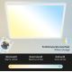 Briloner 7082-016 - Himmennettävä LED-kattovalaisin SLIM LED/22W/230V 2700-6500K + kauko-ohjaus