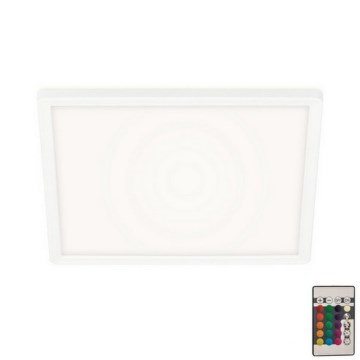 Briloner 7090-416 - LED RGBW himmennettävä kattovalaisin SLIM LED/15W/230V + kaukosäädin
