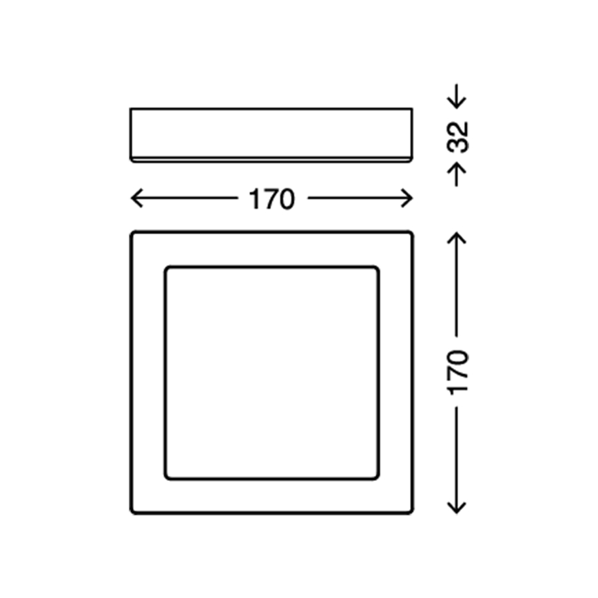 Briloner 7123-416 - LED-kattovalaisin FIRE LED/12W/230V valkoinen