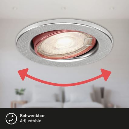 Briloner 7149-039 - SARJA 3xLED himmennettävä kylpyhuonevalaisin 1xGU10/5W/230V IP23