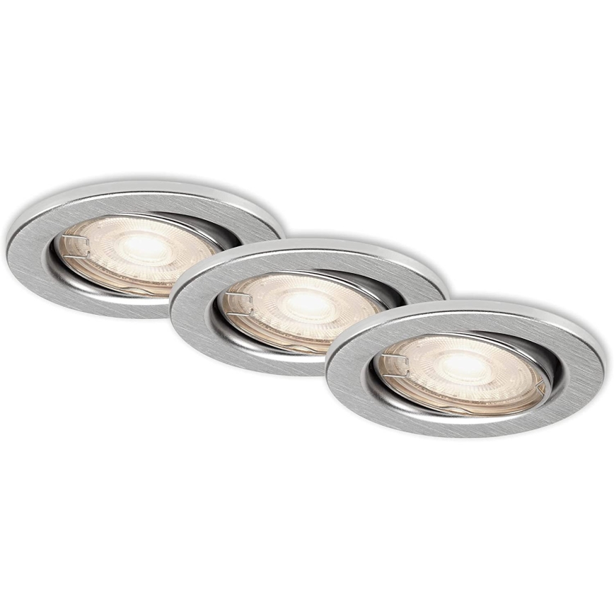 Briloner 7149-039 - SARJA 3xLED himmennettävä kylpyhuonevalaisin 1xGU10/5W/230V IP23