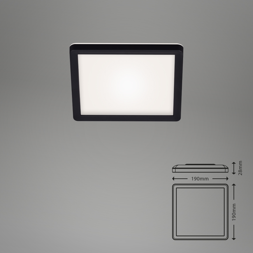 Briloner 7153-415 - LED-kattovalaisin SLIM LED/12W/230V 19x19 cm