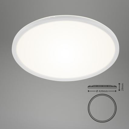 Briloner 7157-416 - LED-kattovalaisin SLIM LED/22W/230V halkaisija 42 cm
