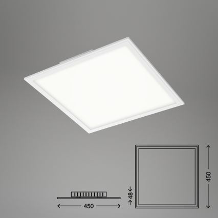 Briloner 7179-016 - Himmennettävä LED-kattovalaisin PIATTO LED/24W/230V 3000-6500K + kauko-ohjaus