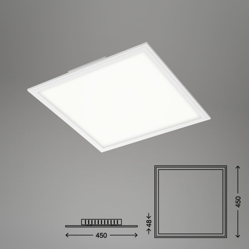 Briloner 7179-016 - Himmennettävä LED-kattovalaisin PIATTO LED/24W/230V 3000-6500K + kauko-ohjaus