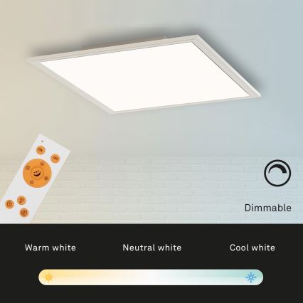 Briloner 7194-016 - LED Himmennettävä kattovalo SIMPLE LED/18W/230V 3000-6500K + kauko-ohjain