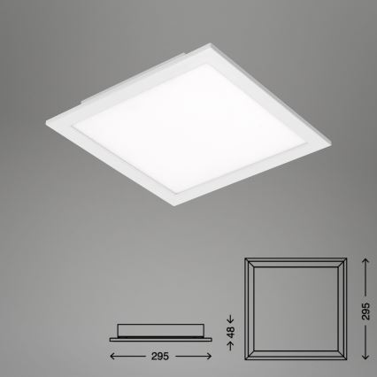 Briloner 7194-016 - LED Himmennettävä kattovalo SIMPLE LED/18W/230V 3000-6500K + kauko-ohjain