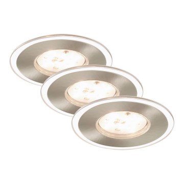 Briloner 7197-032 - SETTI 3x LED Himmennettävä upotettu kylpyhuonevalaisin LED/4,5W/230V IP44