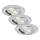 Briloner 7209-039 - 3x LED-alasvaloa kylpyhuoneeseen ATTACH LED/5W/230V IP23 mattakromi