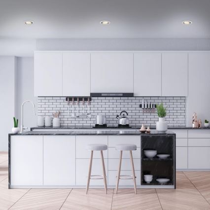 Briloner 7219-039 - Setti 3x LED Himmennettävä upotettu kylpyhuonevalaisin FIT 1xGU10/5W/230V IP23