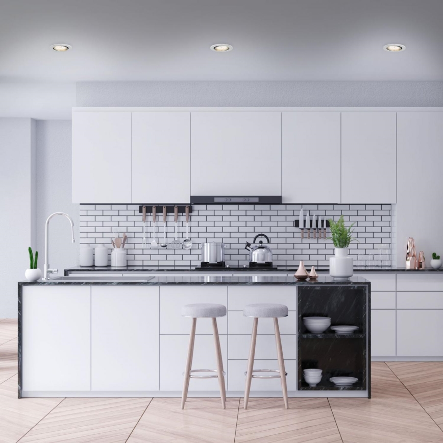 Briloner 7219-039 - Setti 3x LED Himmennettävä upotettu kylpyhuonevalaisin FIT 1xGU10/5W/230V IP23