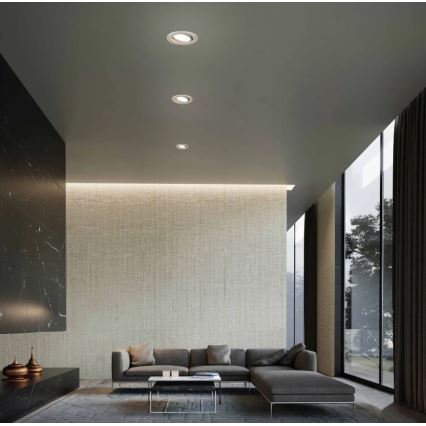 Briloner 7221-032 - SETTI 3x LED Kylpyhuoneen upotettava valo 1xGU10/3W/230V IP23 mattakromi