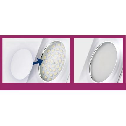 Briloner 7224-040 - SARJA 4 kpl Diffuusoreita alasvalaisimiin, halkaisija 69 mm