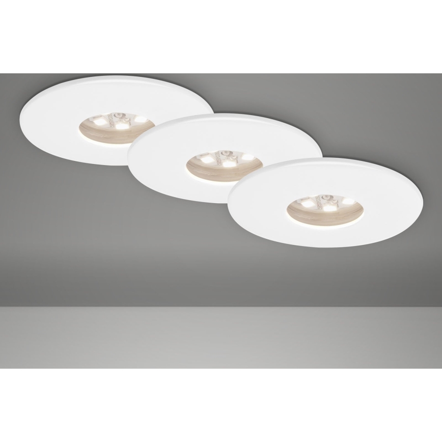 Briloner 7240-036 -SETTI 3x LED Kylpyhuoneen upotettava valo ATTACH LED/1,8W/230V IP44 valkoinen